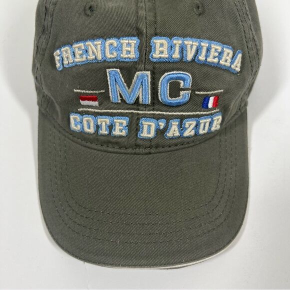 French Riviera MC Cote D’Azur NWT Olive Green Embroidered Baseball Cap - Picture 1 of 11